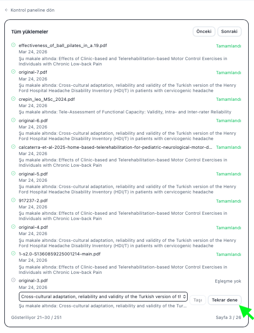 Resim 13: Tekrar dene